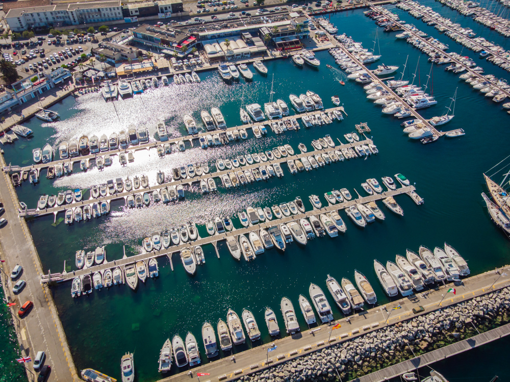 Photo aérienne port d'ajaccio les ports corses