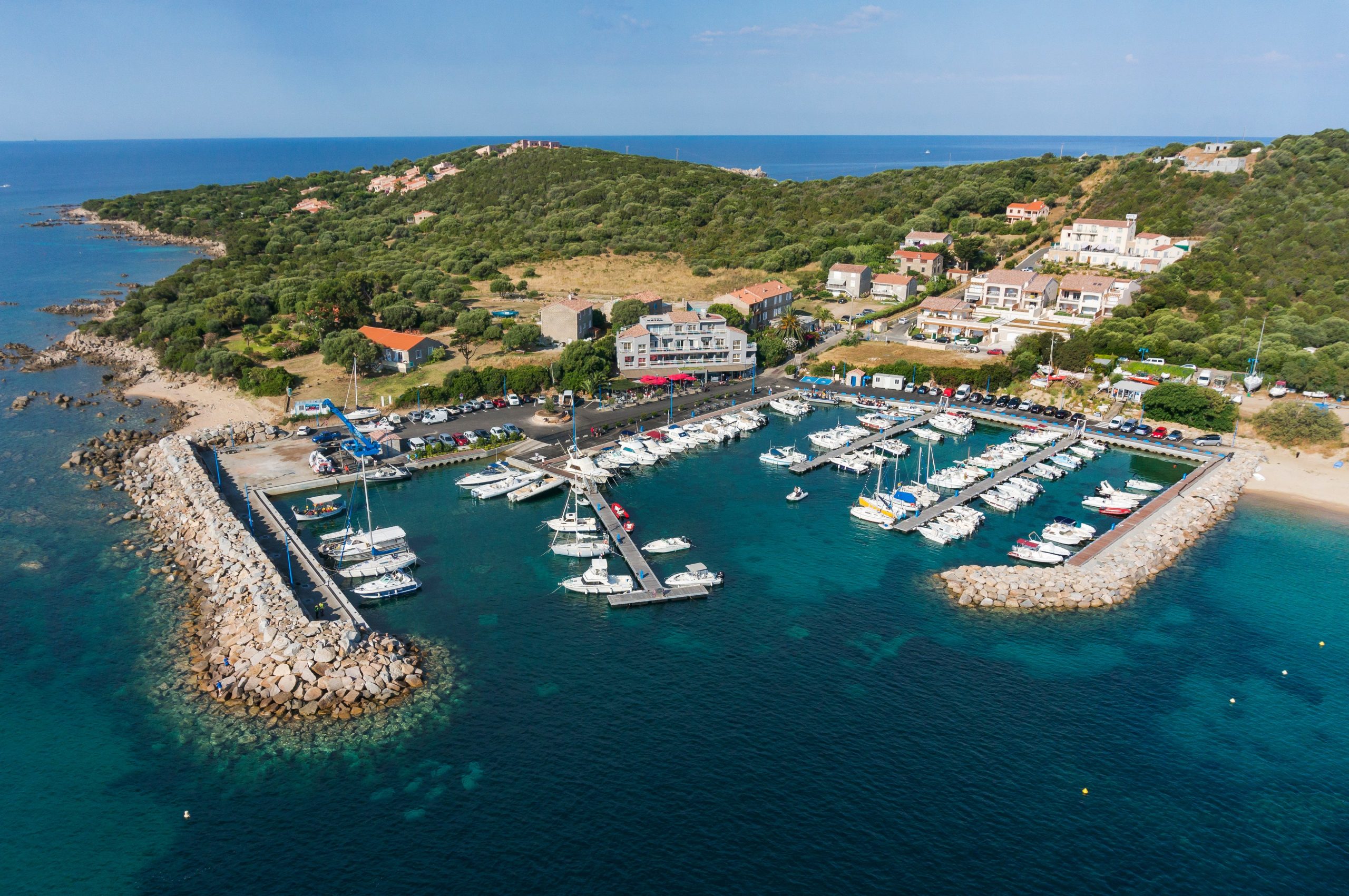 Port de Porto-Pollo en Corse